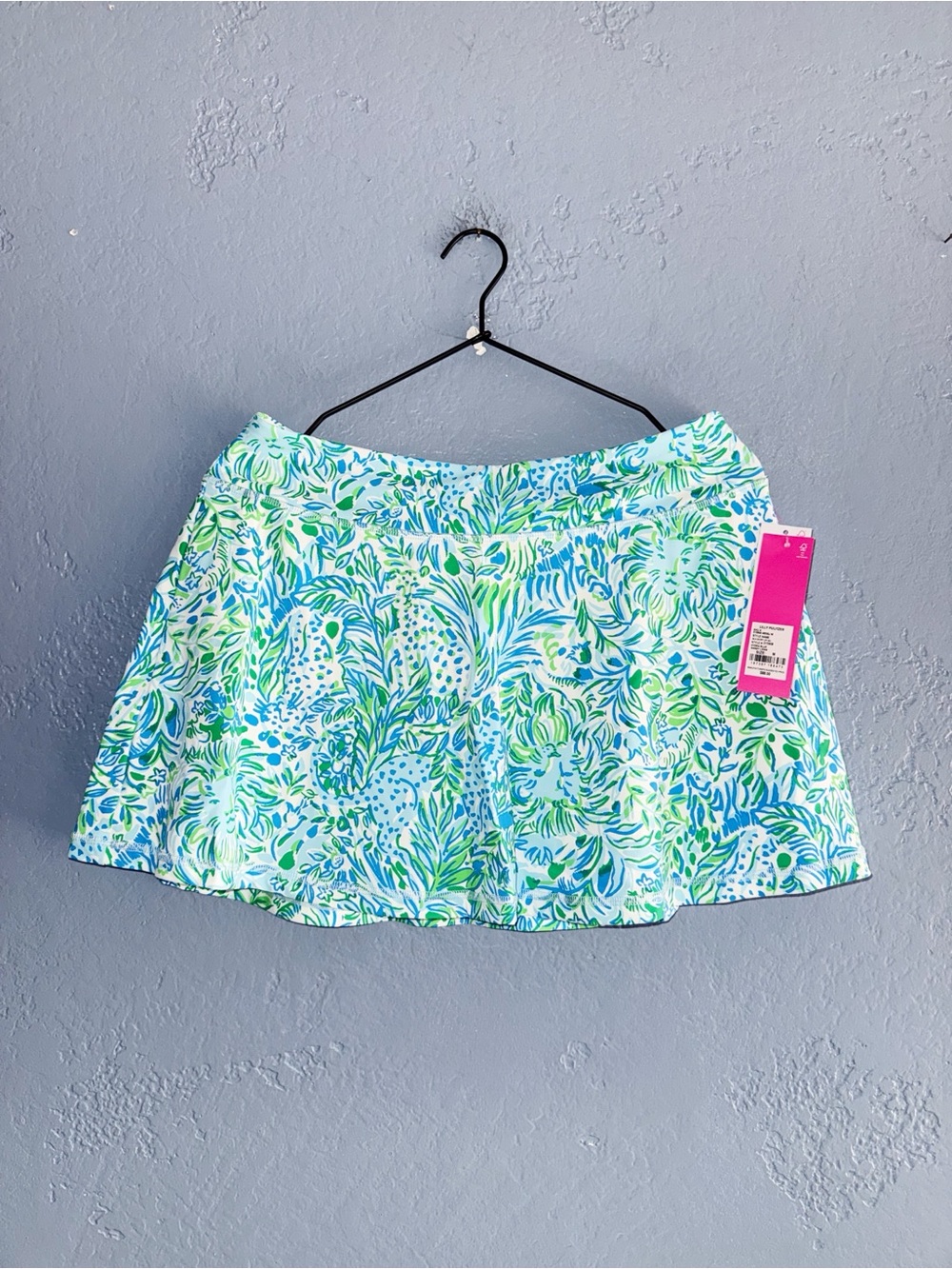 lilly pulitzer HYDRA BLUE DANDY LIONS skort Size Medium